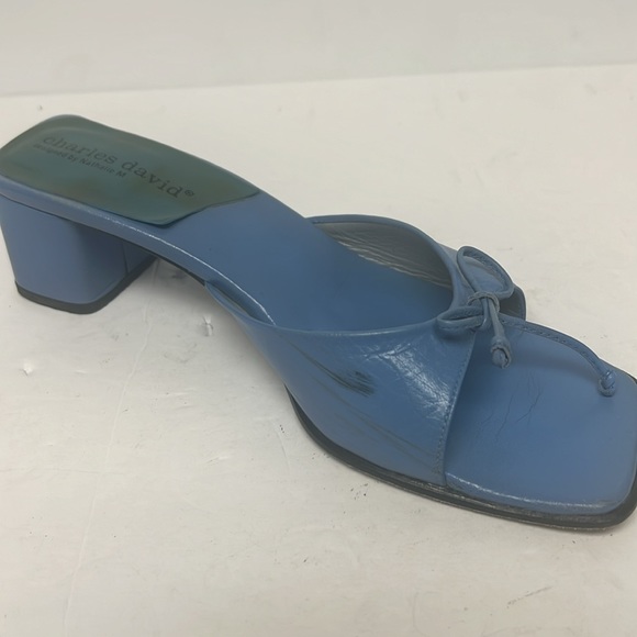 Vintage Charles David designed by Nathalie M Original Leather Heeled Sandal 6.5 - Picture 3 of 11